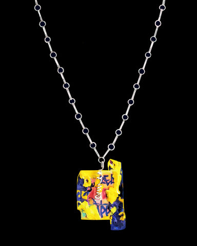 QUANTUM GRAVITY GENDER FLUID GRAFFITI NECKLACE