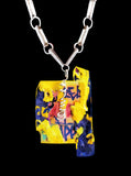 QUANTUM GRAVITY GENDER FLUID GRAFFITI NECKLACE